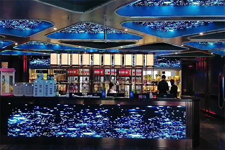 北京通州区某酒吧室内P4创意led异形显示屏